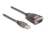 DeLOCK 61400 kabel kønsskifter USB A RS-232 Sort