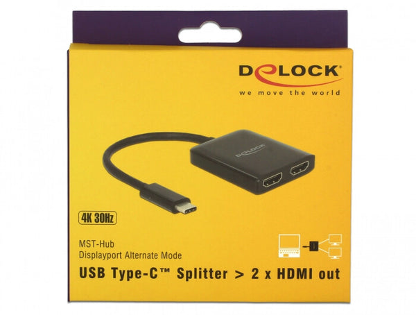 DeLOCK 87719 video-splitter 2x HDMI