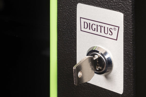 Digitus DN-19 09-U-SW stativ 9U Vægmonteret stativ Sort