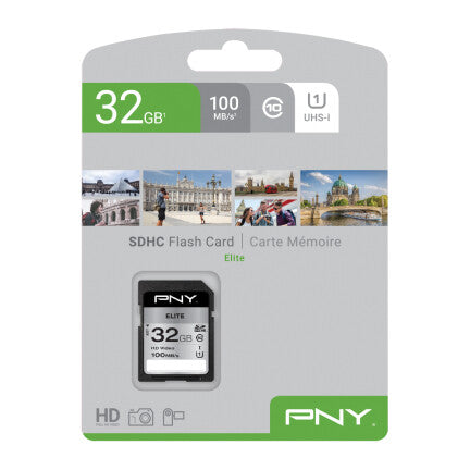 PNY Elite 32 GB SDHC UHS-I Klasse 10
