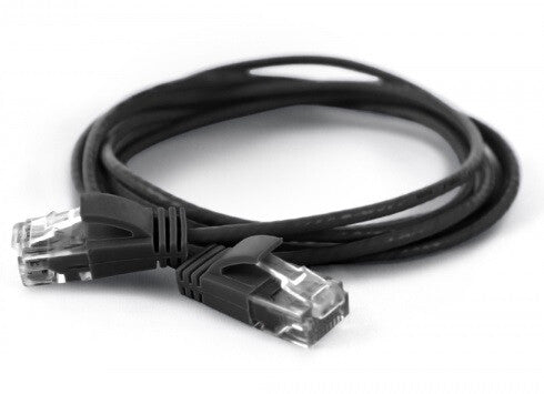 Wantec Cat6a UTP 1m netværkskabel Sort U/UTP (UTP)