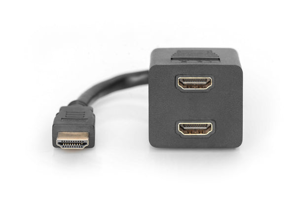 Digitus AK-330400-002-S HDMI-kabel 0,2 m HDMI Type A (Standard) 2 x HDMI Type A (Standard) Sort
