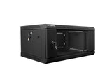Lanberg WF01-6404-10B stativ 4U Vægmonteret stativ Sort