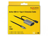 DeLOCK 85392 USB-kabel USB 3.2 Gen 1 (3.1 Gen 1) 5 m USB C Sort, Grå