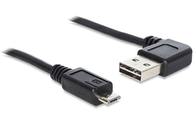 DeLOCK 1m USB 2.0 A - micro-B m/m USB-kabel USB A Micro-USB B Sort
