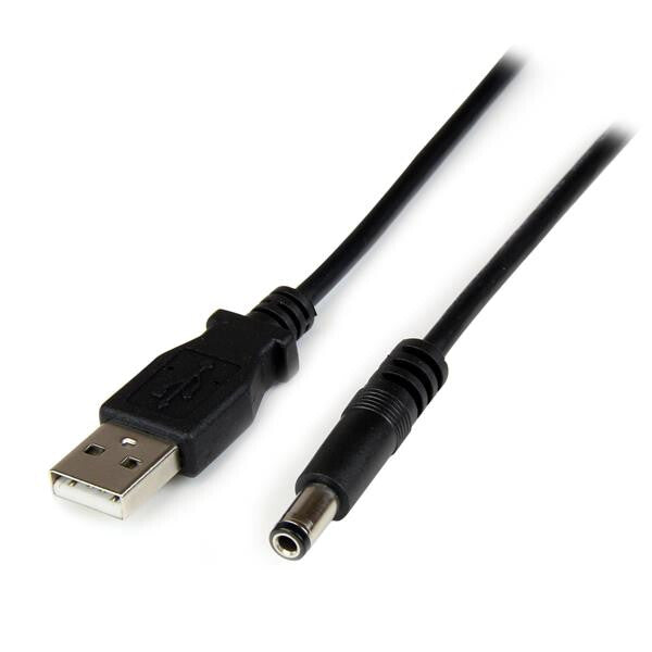 StarTech.com USB2TYPEN1M el-ledning Sort 1 m USB A Barrel type N