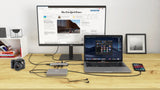 i-tec Metal C31NANODOCKLANPD dockingstation Ledningsført USB 3.2 Gen 1 (3.1 Gen 1) Type-C Sølv, Turkis