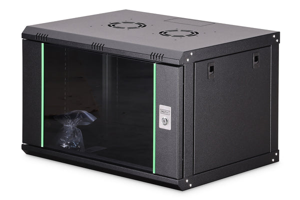 Digitus DN-19 07-U-EC-SW stativ 7U Vægmonteret stativ Sort