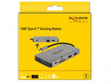 DeLOCK 87735 dockingstation Ledningsført USB 3.2 Gen 1 (3.1 Gen 1) Type-C Grå