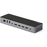 StarTech.com TB3CDK2DHUE dockingstation Ledningsført Thunderbolt 3 Sort, Grå