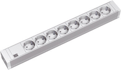 Bachmann 8x Schuko, 2m stikdåse 8 AC stikkontakt(er) Grå