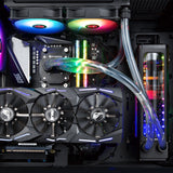 RAIJINTEK EOS 12 RBW ADD Bundkort, Processor Ventilator 12 cm Sort, Hvid 2 stk