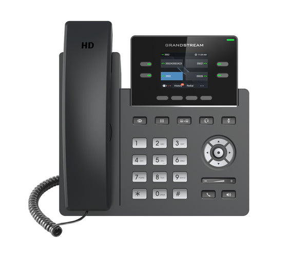 Grandstream Networks GRP2612W IP-telefon Sort 2 Linier TFT Wi-Fi