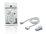 Conceptronic CUSBCAR2ASET oplader til mobil enhed MP3, MP4, Smartphone, Tablet Hvid Cigartænder Automatisk