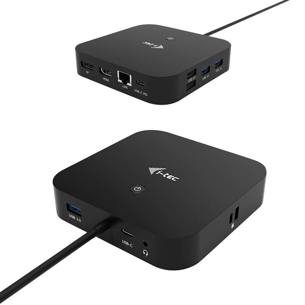 i-tec C31HDMIDPDOCKPD dockingstation Ledningsført USB 3.2 Gen 1 (3.1 Gen 1) Type-C Sort