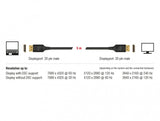 DeLOCK 85661 DisplayPort kabel 3 m Sort