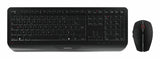 CHERRY JD-7000FR-2 tastatur Mus inkluderet Hjemme/kontor RF trådløst AZERTY Fransk Sort