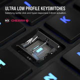 Corsair K100 AIR tastatur Spil USB + RF Wireless + Bluetooth QWERTY Nordisk Sort