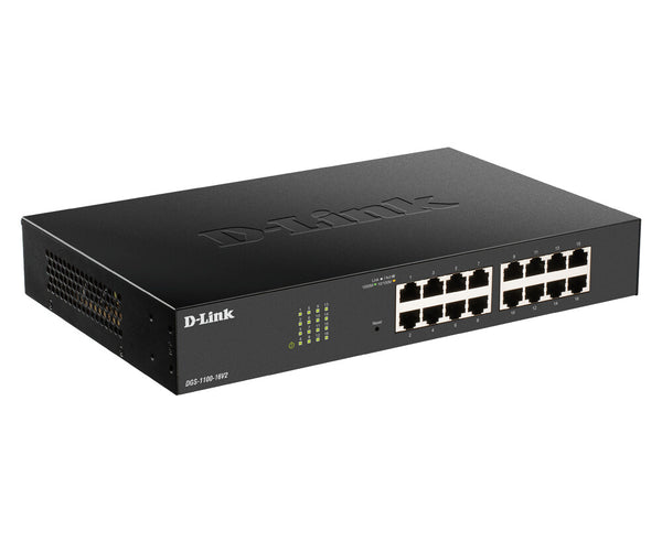 D-Link DGS-1100-24PV2 Administreret L2 Gigabit Ethernet (10/100/1000) Strøm over Ethernet (PoE) Sort