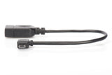 Digitus AK-300313-002-S USB-kabel USB 2.0 0,15 m Micro-USB B USB A Sort