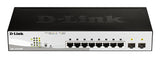 D-Link DGS-1210-08P netværksswitch Administreret L2/L3 Gigabit Ethernet (10/100/1000) Strøm over Ethernet (PoE) Sort