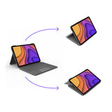 Logitech Folio Touch QWERTZ Tysk Smart Connector Grå