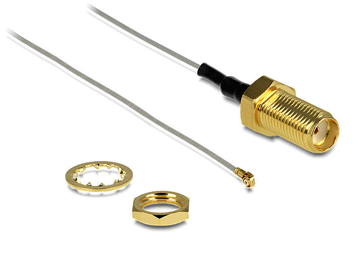 DeLOCK 88812 koaxial kabel 0,2 m MHF III (I-PEX) SMA Grå