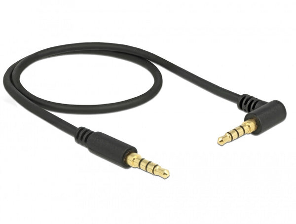DeLOCK 85607 lydkabel 0,5 m 3.5mm Sort