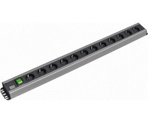 Bachmann 300.005 strømforsyningsenhed (PDU) 12 AC stikkontakt(er) 2U Sort, Grå
