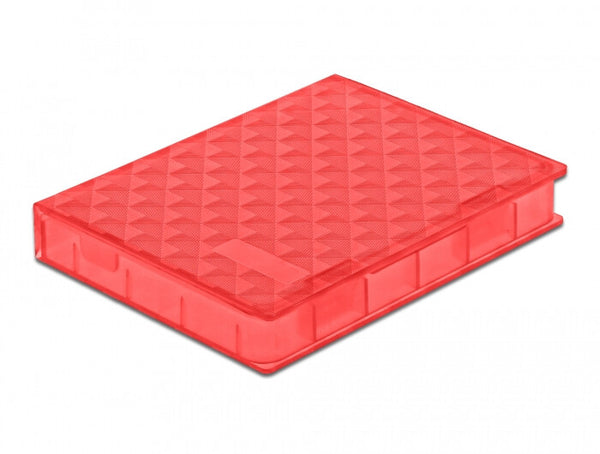 DeLOCK 18370 etui til drev Cover Plast Rød