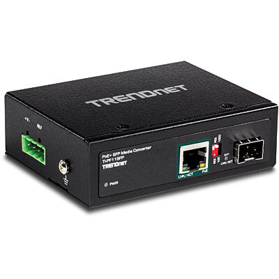 Trendnet TI-PF11SFP netværksomformer til medie 2000 Mbit/s 0,56 nm Sort