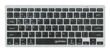 Manhattan 180559 tastatur Kontor RF trådløs + Bluetooth QWERTZ Tysk Sort, Grå