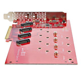 StarTech.com QUAD-M2-PCIE-CARD-B interface-kort/adapter Intern M.2