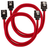 Corsair CC-8900254 SATA-kabel 0,6 m Sort, Rød