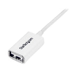 StarTech.com USBEXTPAA1MW USB-kabel USB 2.0 1 m USB A 0,48 Gbit/sek. Hvid