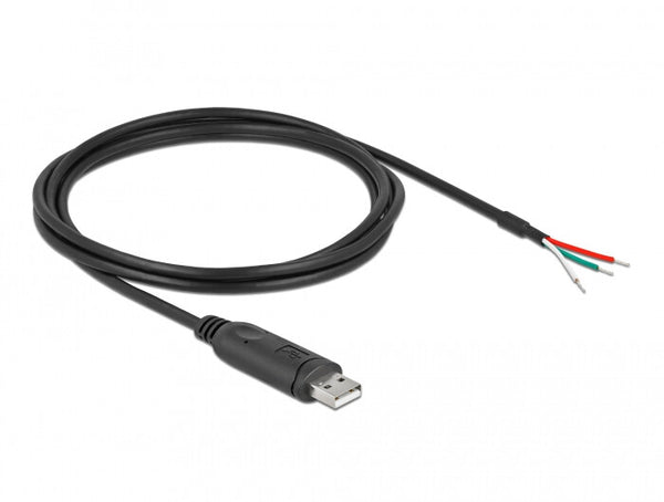 DeLOCK 90428 serielkabel Sort 2 m USB 2.0 RS-232