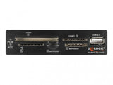 DeLOCK 91708 kortlæser USB 2.0 Intern Sort, Grå