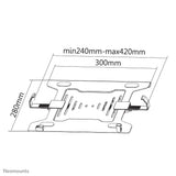 Neomounts NOTEBOOK-V200 laptop stativ Sort 38,1 cm (15")