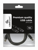 Gembird 1.8m USB 2.0 A/B M USB-kabel 1,8 m USB A USB B Sort