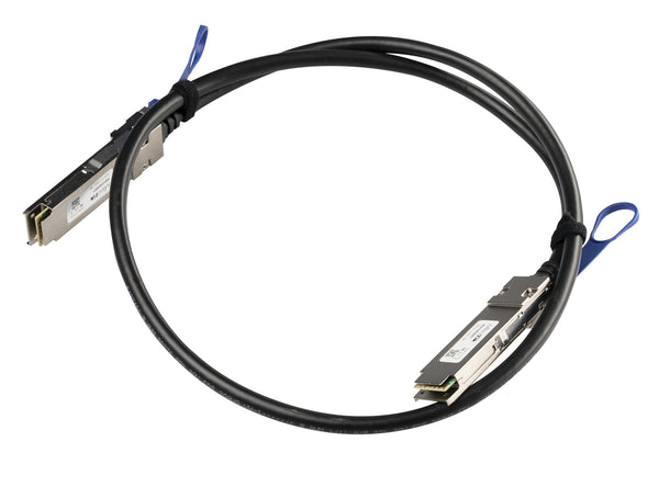 Mikrotik XQ+DA0001 InfiniBand og fiberoptisk kabel 1 m QSFP+ to QSFP+ / QSFP28 to QSFP28 Sort