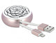 DeLOCK 85817 Lightning kabel 0,92 m Lyserød, Hvid