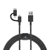 Native Union BELT-ULC-CS-BLK-NP USB-kabel 2 m USB A USB C/Micro USB A/Lightning Sort