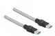 DeLOCK 86775 USB-kabel USB 3.2 Gen 1 (3.1 Gen 1) 1 m USB A 5 Gbit/sek. Sølv