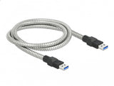 DeLOCK 86775 USB-kabel USB 3.2 Gen 1 (3.1 Gen 1) 1 m USB A 5 Gbit/sek. Sølv
