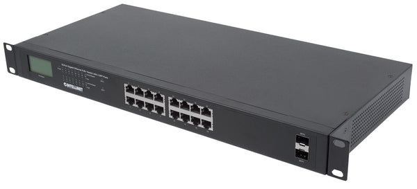 Intellinet 561259 netværksswitch Ikke administreret Gigabit Ethernet (10/100/1000) Strøm over Ethernet (PoE) Sort