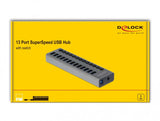DeLOCK 63738 interface hub USB 3.2 Gen 1 (3.1 Gen 1) Type-B 5000 Mbit/s Grå