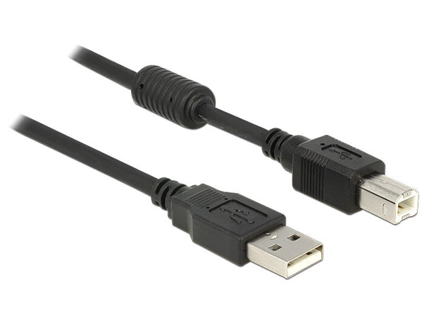 DeLOCK 83566 USB-kabel USB 2.0 1 m USB A USB B 0,48 Gbit/sek. Sort