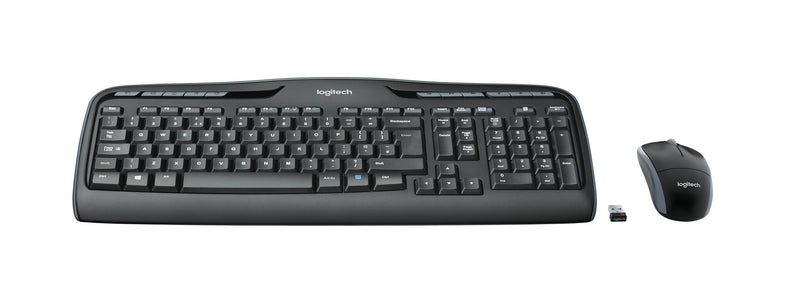 Logitech MK330 tastatur Mus inkluderet Kontor USB QWERTZ Tysk Sort
