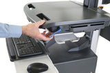 Ergotron STYLEVIEW CART LCD PIVOT LiFe POWERED Grå Multimedie kurv