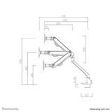 Neomounts FPMA-D750DBLACK2 skærmbeslag og -stativer 81,3 cm (32") Skrivebord Sort